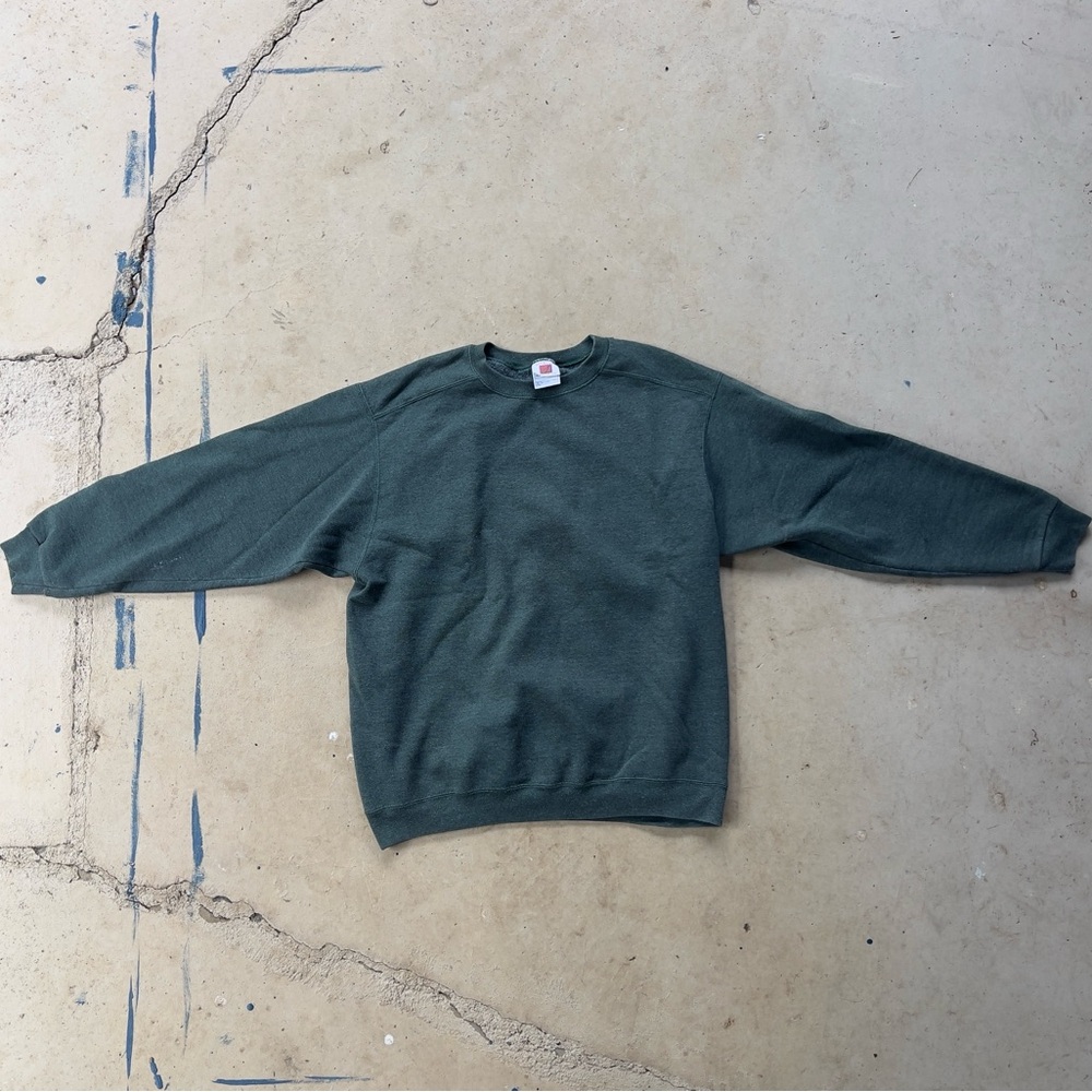 Men's Crewneck Sweater in Forest Green